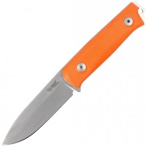 Nóż LionSteel Bushcraft Orange G10, Stone Washed Sleipner