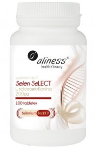 Selen Select® L-selenometionina 200µg 100 tabletek Aliness 