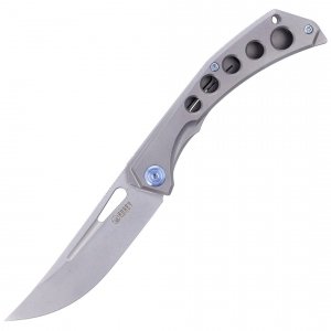 Nóż Kubey Knife Ishtar, Gray Titanium, Satin AUS-1 (KU170C)