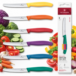 Zestaw 6 noży ząbkowanych do warzyw i owoców Swiss Classic Victorinox 6.7836.6C1