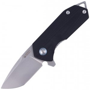 Nóż Kubey Knife Campe, Black G10, Sandblast D2 (KU203A)