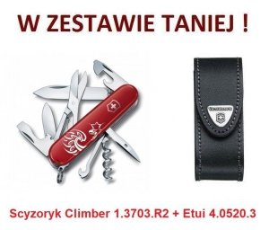 Scyzoryk Victorinox Climber Polska w zestawie z etui