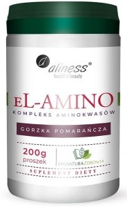 Aliness eL-amino  Kompleks aminokwasów, pomarańcza, proszek 200 g 