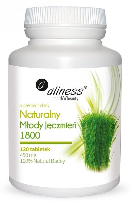 Naturalny Młody Jęczmień 1800 120 tabletek Aliness 