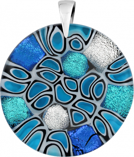 Wisior Koło MURANO GLASS M956
