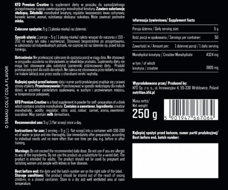 KFD Creatine 250 g Cola