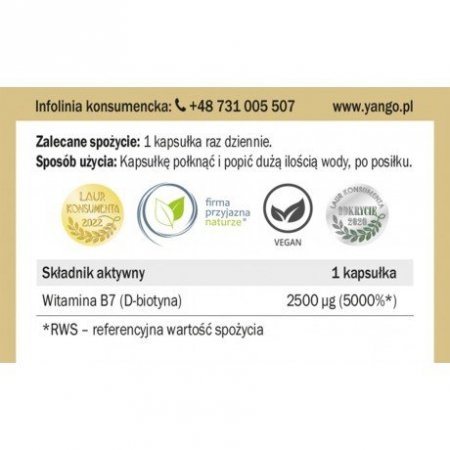 YANGO Biotyna 90 kapsułek