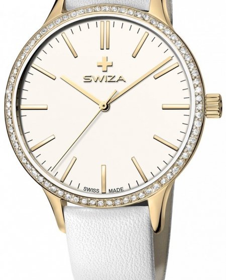 zegarek damski STELLA, YG, white, white WAT.0631.1301