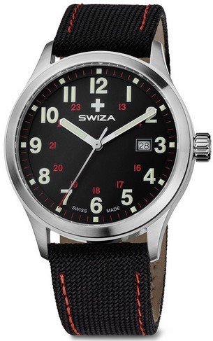 Zegarek KRETOS Gent, SST, black/red, black WAT.0251.1005