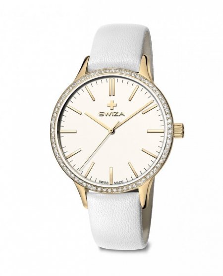 zegarek damski STELLA, YG, white, white WAT.0631.1301