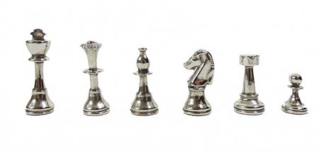 Ekskluzywne szachy mosięzne Staunton S32BLA 28x28cm