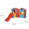 WOOPIE Plac Zabaw Domek ze Zjeżdżalnią 123 cm