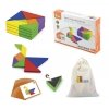 VIGA Tangram Drewniana Gra Logiczna Układanka Certyfikat FSC