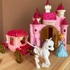 WOOPIE Interaktywny Magiczny Pałac Zestaw Księżniczka + Kareta i Akcesoria
