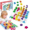 WOOPIE Układanka Montessori Sorter Trening Mózgu Literki Cyferki 139 el