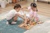 VIGA Drewniana Gra edukacyjna Logiczne koraliki  104 elementy Montessori