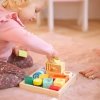 CLASSIC WORLD Drewniane Klocki Sensoryczne 7 Funkcji Układanka Multifunkcyjna Kształty Dźwięk MONTESSORI 14 el.