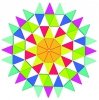 TOOKY TOY  Puzzle Ośmiokątne Drewniana Mozaika Edukacyjna (73el.)