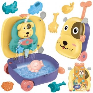 WOOPIE Zestaw do Piasku 3w1 Walizka Piesek + Zabawka Wodna - 8 szt.