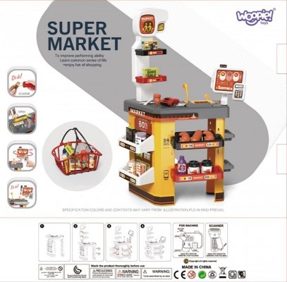 WOOPIE Interaktywny  Super Market dla Dzieci Akcesoria