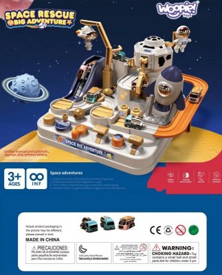 WOOPIE Interaktywny Tor Przeszkód Samochodowy " Kosmiczna Przygoda Astronauty"
