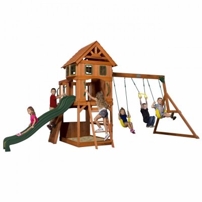 Ogromny Drewniany Plac Zabaw Atlantic Backyard Discovery Step2