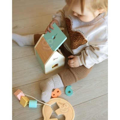 CLASSIC WORLD Pastelowy Zestaw dla Niemowląt Box Pierwsze Zabawki do Nauki od 12 do 18 miesiąca