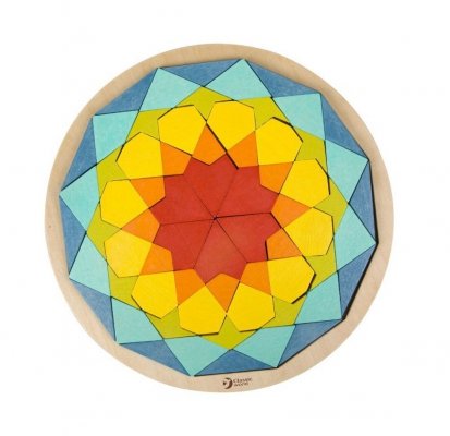 CLASSIC WORLD MONTESSORI Puzzle Mosaic Tangram Patterns Shapes and Colors