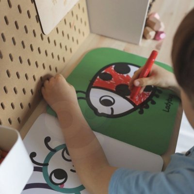 Tooky Toy Edukacyjne Pudełko Montessori Układanka Liczydło Tablica Pogody 6w1 od 3 Lat
