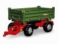 Rolly Toys rollyTrailer Przyczepa Rolly Multi dwuosiowa zielona 