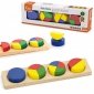 VIGA Drewniana Układanka Klocki Matematyczne Ułamki 10 Klocków Montessori 