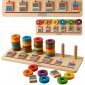 MASTERKIDZ Układanka Nauka Liczenia i Kolorów Sorter Montessori 