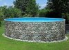Basen kanadyjski Miami 3,6x1,2m STONE - Zestaw