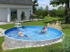Basen kanadyjski Miami 4,6x1,2m STONE - Zestaw