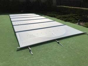 Przykrycie bezpieczne - model Tube - prostokątny - do basenu 10x4 m