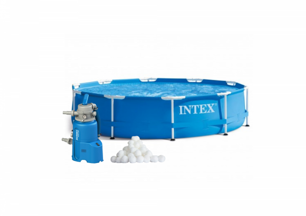 Basen stelażowy INTEX 28205  -  244 x 51 cm z filtrem kartuszowym INTEX C530