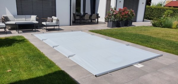 Przykrycie bezpieczne - model standard - owalny - do basenu 11 x 5 m