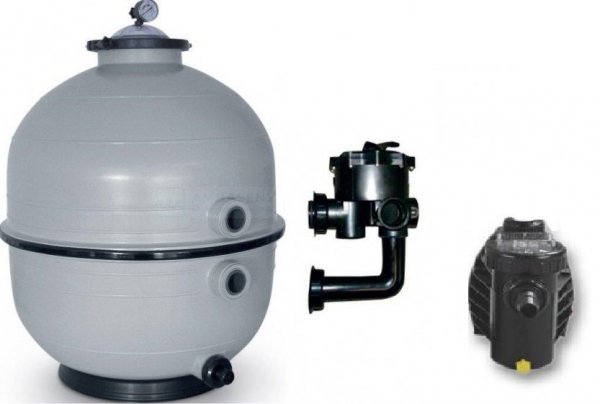 Filtr piaskowy MIDI 500 z zaworem bocznym i pompą Aqua Plus 8