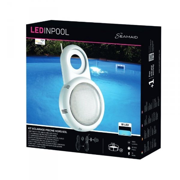 Lampa zawieszana LED SeaMaid 501498 1000 lumen biała 14W