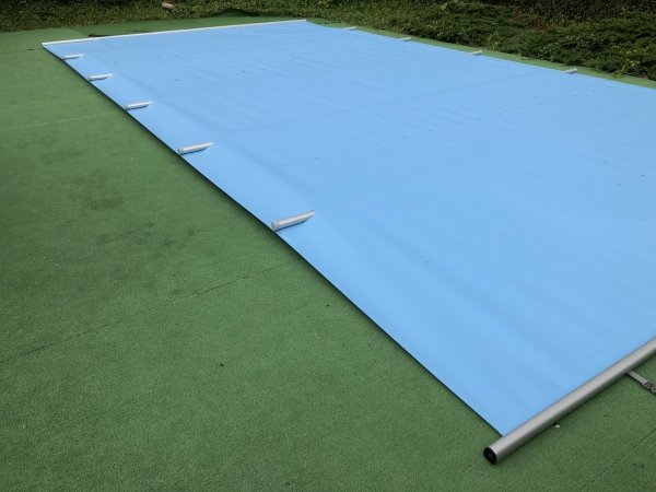 Przykrycie bezpieczne - model standard - owalny - do basenu 7 x 3,5 m