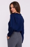 Stylove S375 bluzka z długimi rękawami granatowa tył