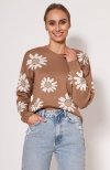 MKM SWE302 wiosenny sweterek mocca 