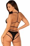 Obsessive Cobra Nive set czarny komplet bielizny -1
