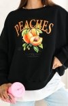 Ocieplana bluza damska peaches czarna-1