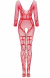 Beauty Night Lorna bodystocking czerwone-2