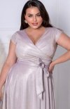 Duet Amanda długa sukienka plus size lux szampan-1