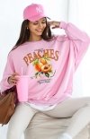 Ocieplana bluza damska peaches różowa