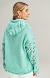 Figl M996 mięta sweter damski tył