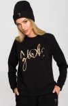 Czapka czarna beanie z haftem M709