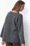 Fobya F1469 sweter damski z dekoltem tył